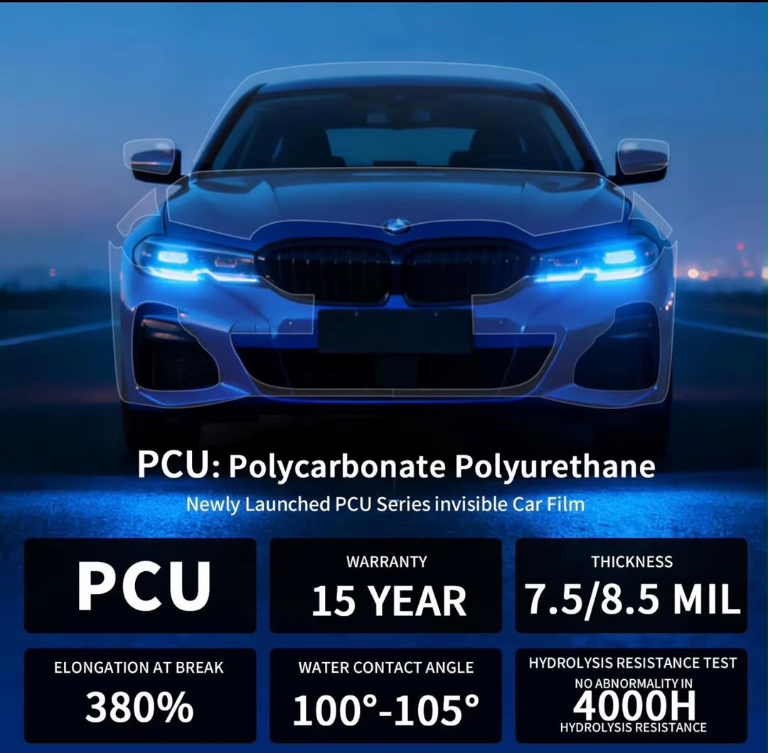 PCU Series invisible car film specifications